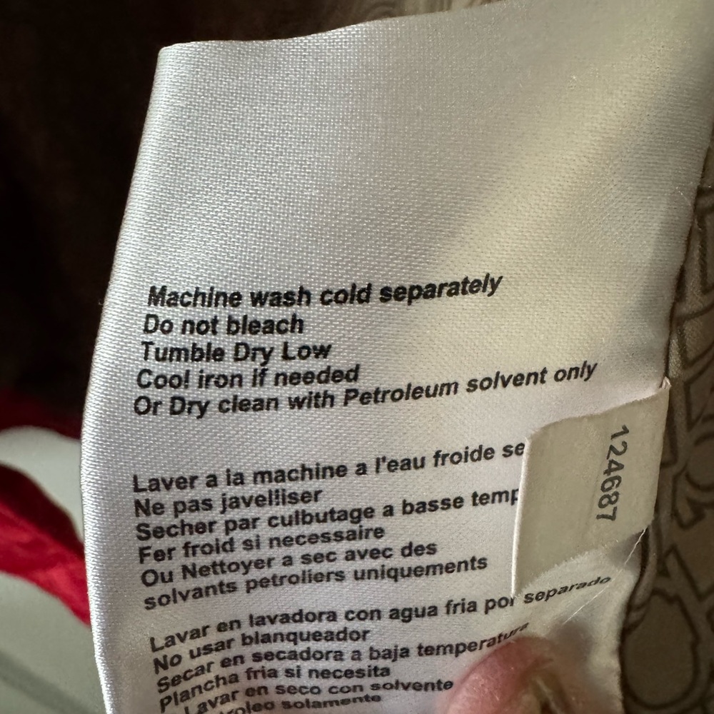 Michael Kors Red Quilted Jacket Medium - Picture 10 of 10